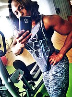 super hot ebony female bodybuilder mistress treasure in ripped contest shape